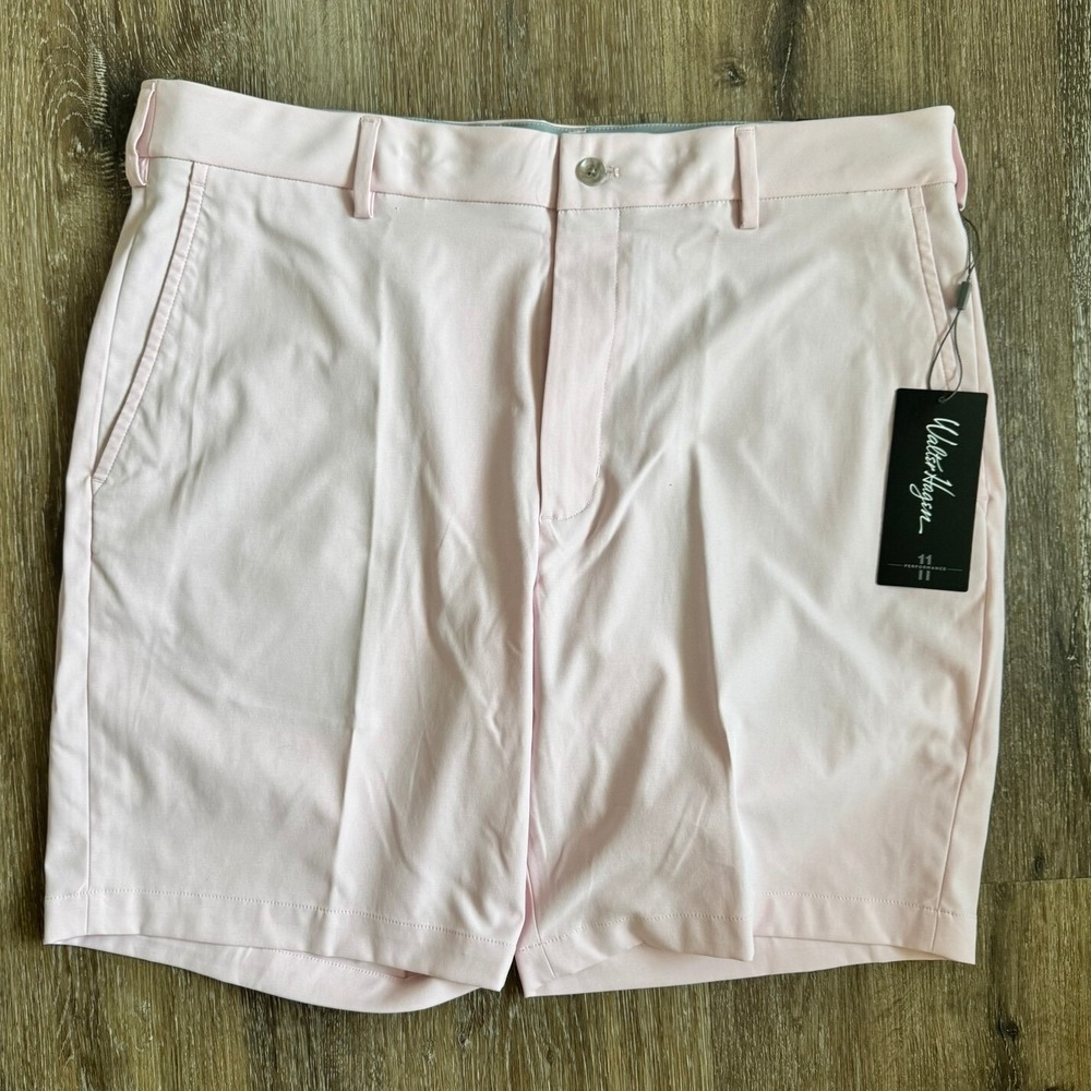 Walter Hagen Pink Golf Flat Front Wrinkle Resistant Performance Size 36 9"